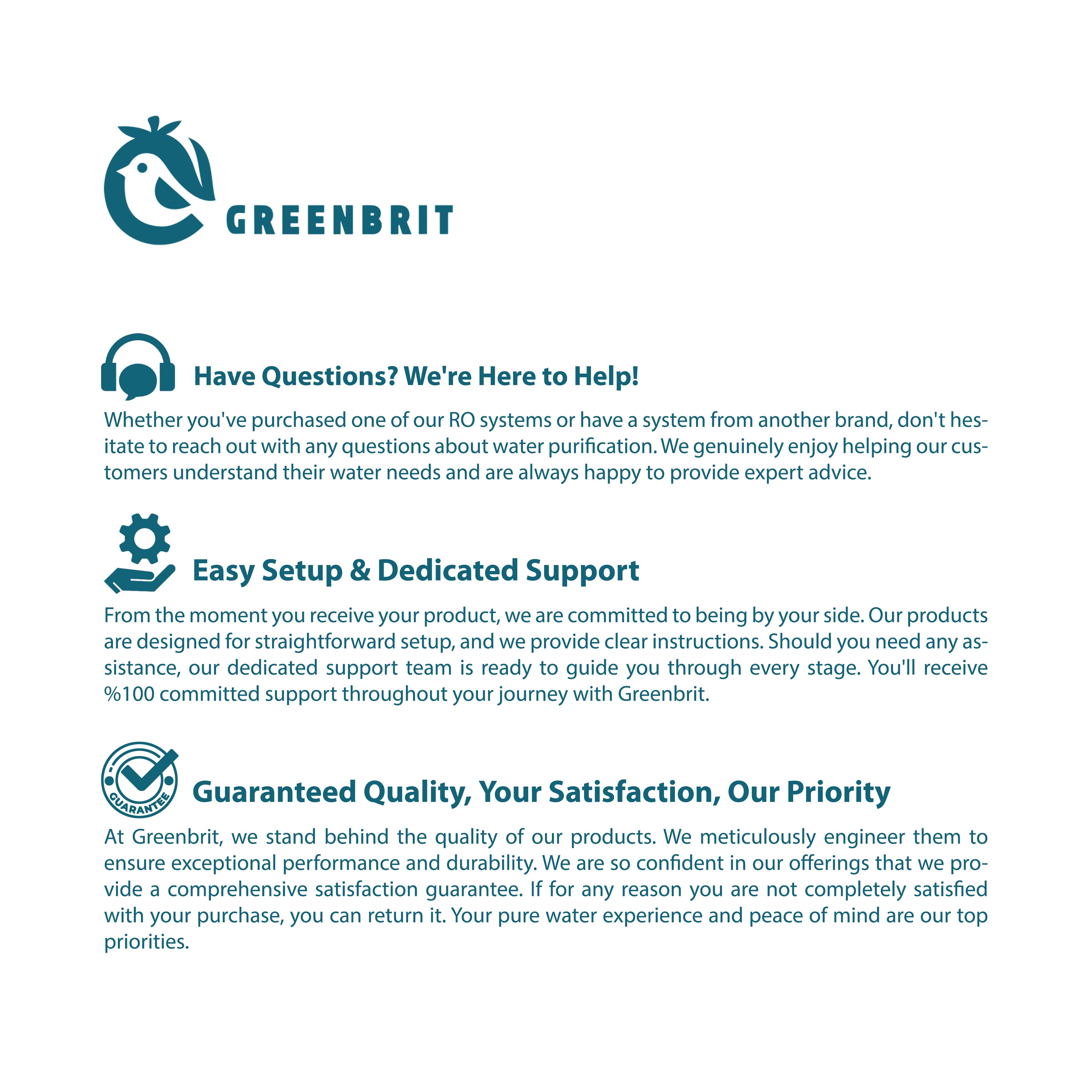 Universal 3-Stage Replacement Filter Set for RO Water Purification Systems